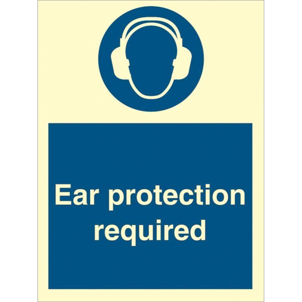 Sign IMO Ear protection required 106023 - Sikkerhedsgiganten
