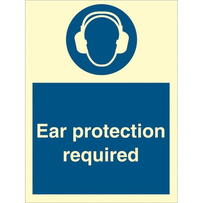 Sign IMO Ear protection required 106023 - Sikkerhedsgiganten