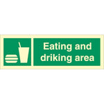 Sign IMO Eating and drinking area 102019 - Sikkerhedsgiganten
