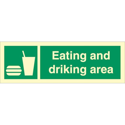 Sign IMO Eating and drinking area 102019 - Sikkerhedsgiganten