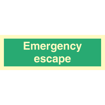 Sign IMO Emergency Escape 100095 - Sikkerhedsgiganten