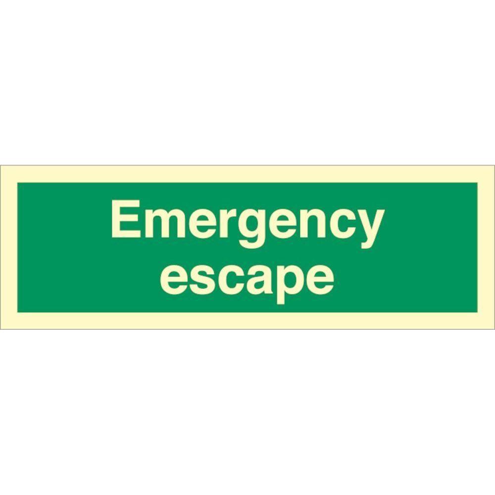 Sign IMO Emergency Escape 100095 - Sikkerhedsgiganten