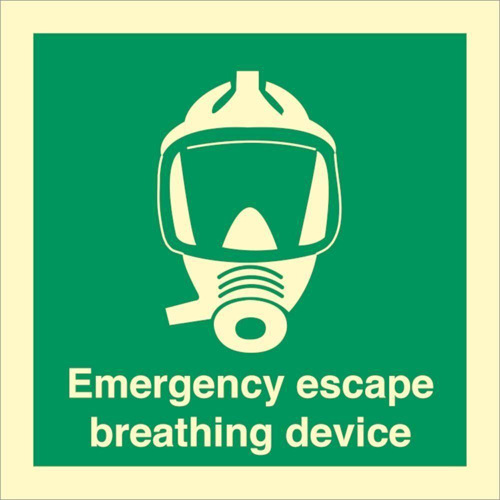 Sign IMO Emergency escape breathing device 103131 - Sikkerhedsgiganten
