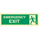Sign IMO Emergency exit left 100023 - Sikkerhedsgiganten