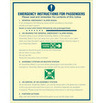 Sign IMO Emergency instructions for passengers 106301 - Sikkerhedsgiganten