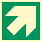 Sign IMO Escape direction (45°) 103030 - Sikkerhedsgiganten
