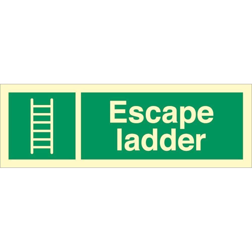 Exscape Ladder Sign Sign IMO Escape ladder 102004 | Køb hos SikkerhedsGiganten ...