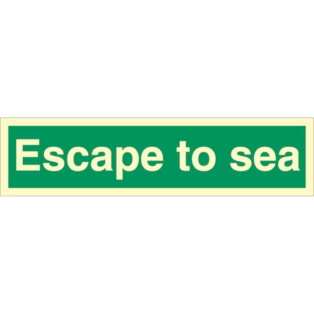Sign IMO Escape to sea 100092 - Sikkerhedsgiganten