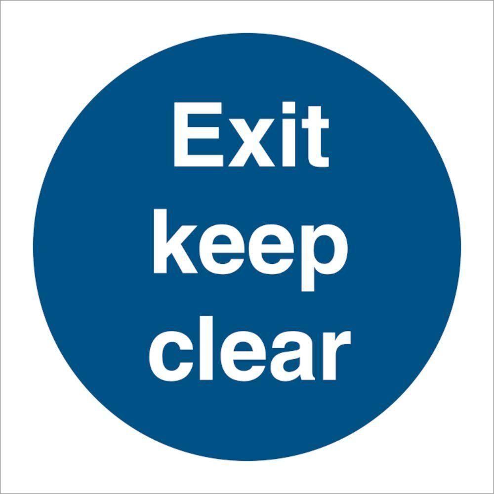 Sign IMO Exit keep clear 106110 - Sikkerhedsgiganten