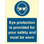 Sign IMO Eye protection is provided for your safet 106041 - Sikkerhedsgiganten