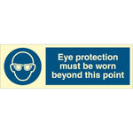 Sign IMO Eye protection must be worn beyond this p 106233 - Sikkerhedsgiganten