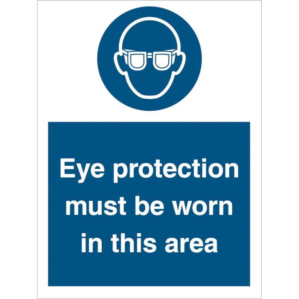 Sign IMO Eye protection must be worn in this area 106036 - Sikkerhedsgiganten