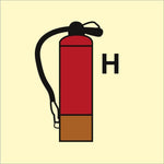 Sign IMO Fire Extinguisher Halon 104401 - Sikkerhedsgiganten