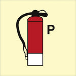 Sign IMO Fire Extinguisher Powder 104403 - Sikkerhedsgiganten