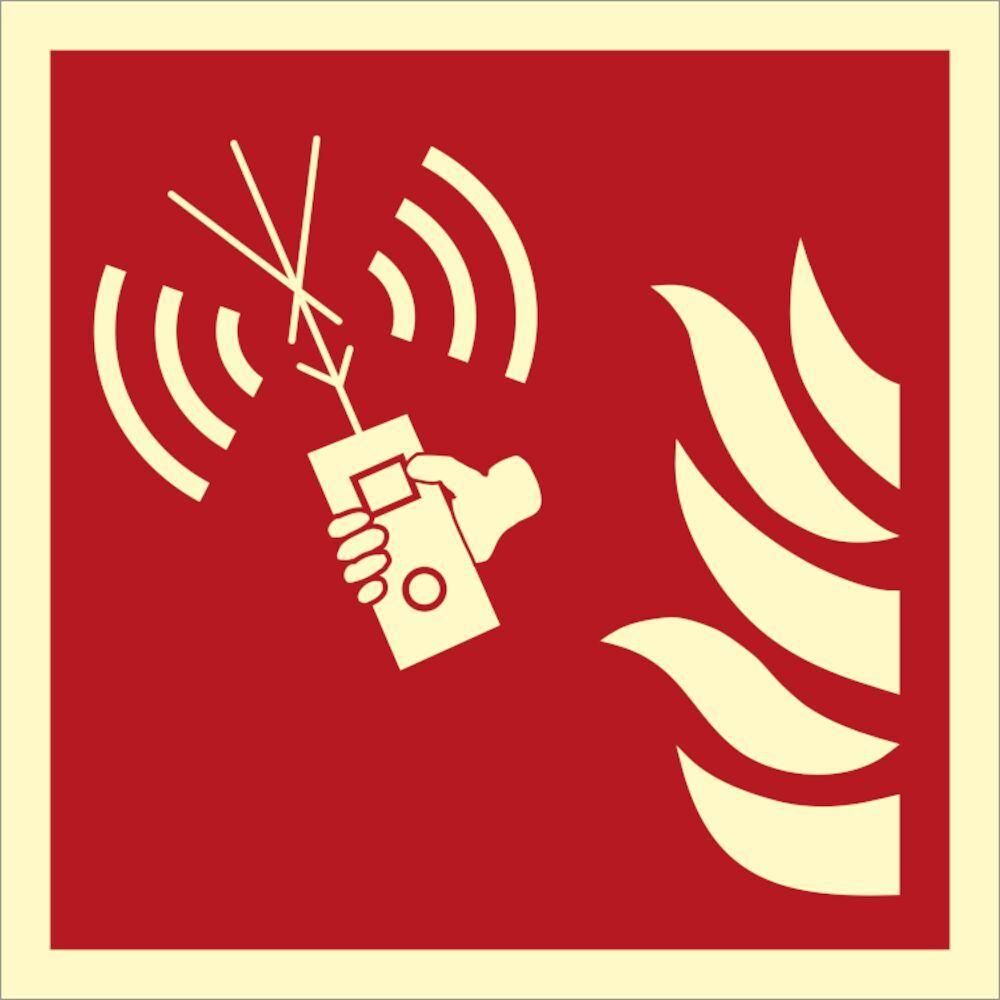 Sign IMO Fire fighters radio 105131 - Sikkerhedsgiganten