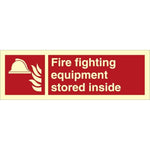 Sign IMO Fire fighting equipment stored inside 105059 - Sikkerhedsgiganten
