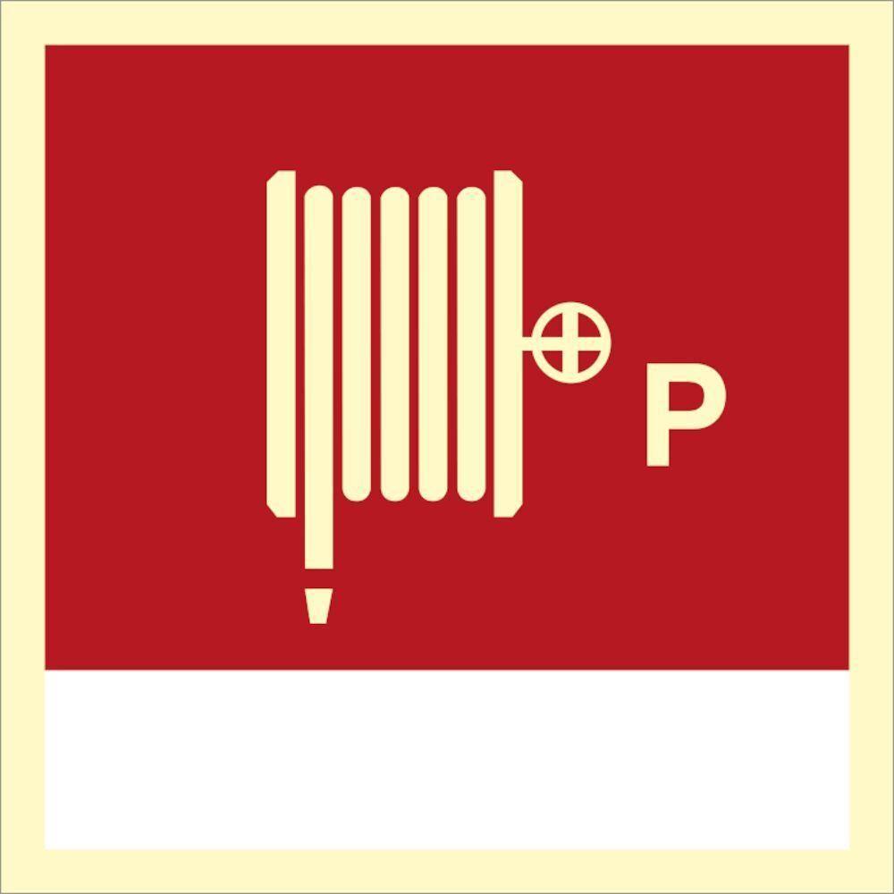 Sign IMO Fire hose and nozzle Powder 104121 - Sikkerhedsgiganten