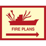 Sign IMO Fire plan arrow right 105102 - Sikkerhedsgiganten