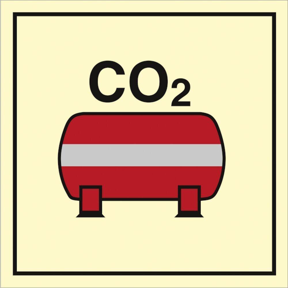 Sign IMO Fixed CO2 fire extinguishing installation 104163 - Sikkerhedsgiganten