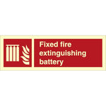 Sign IMO Fixed fire extinguishing battery 105009 - Sikkerhedsgiganten