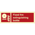 Sign IMO Fixed fire extinguishing bottle 105014 - Sikkerhedsgiganten