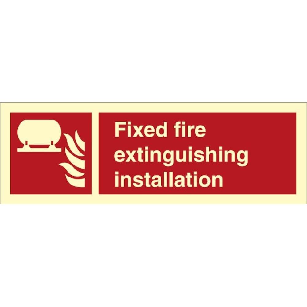 Sign IMO Fixed fire extinguishing installation 105013 - Sikkerhedsgiganten