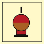 Sign IMO Fixed inergen fire extinguishing bottle 104156 - Sikkerhedsgiganten