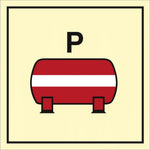 Sign IMO Fixed powder fire extinguishing installat 104161 - Sikkerhedsgiganten