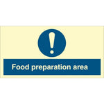 Sign IMO Food preparation area 106268 - Sikkerhedsgiganten