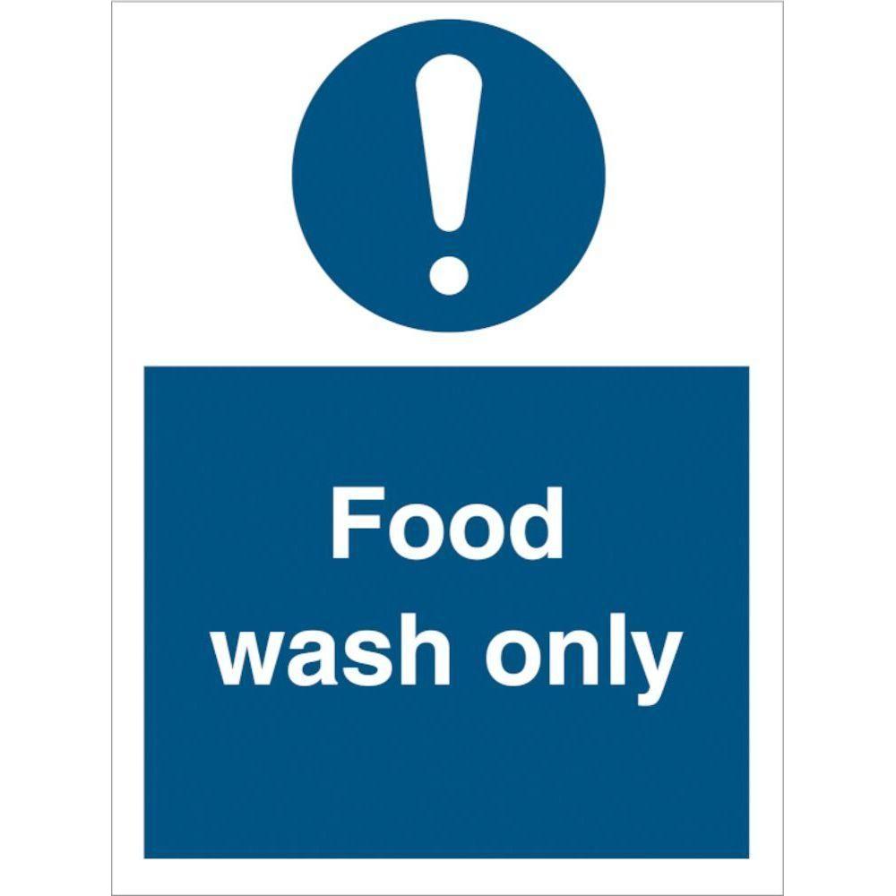 Sign IMO Food wash only 106048 - Sikkerhedsgiganten