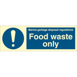 Sign IMO Food waste only 106257 - Sikkerhedsgiganten