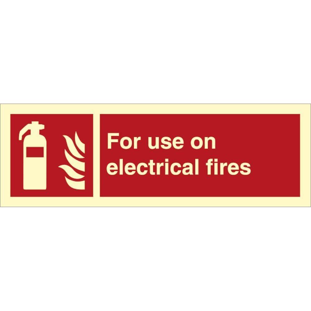Sign IMO For use on electrical fires 105028 - Sikkerhedsgiganten