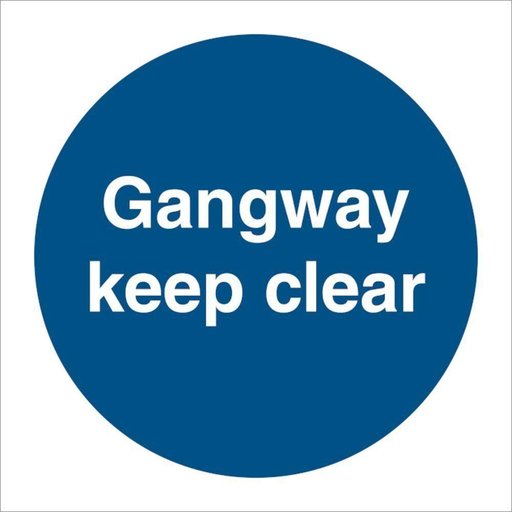 Sign IMO Gangway keep clear 106101 - Sikkerhedsgiganten