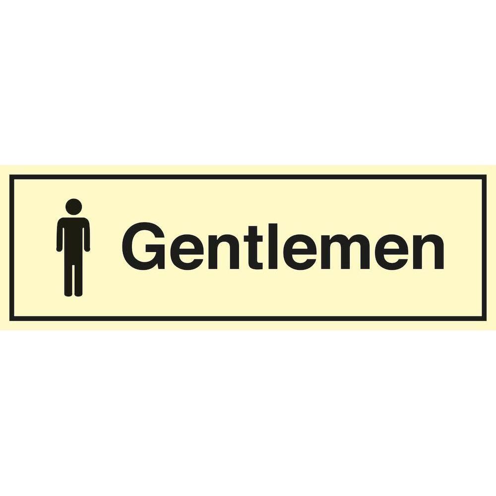 Sign IMO Gentlemen - Toilet sign - Sikkerhedsgiganten