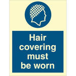 Sign IMO Hair covering must be worn 106066 - Sikkerhedsgiganten
