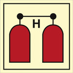 Sign IMO Halon release station 10443 - Sikkerhedsgiganten