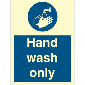 Sign IMO Hand wash only 106060 - Sikkerhedsgiganten