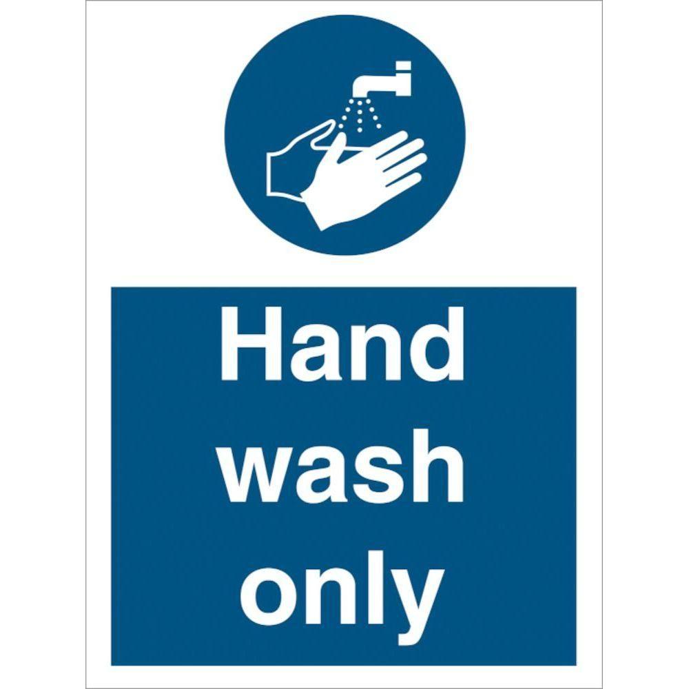 Sign IMO Hand wash only 106060 - Sikkerhedsgiganten