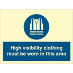 Sign IMO High visibility clothing must be worn in - Sikkerhedsgiganten