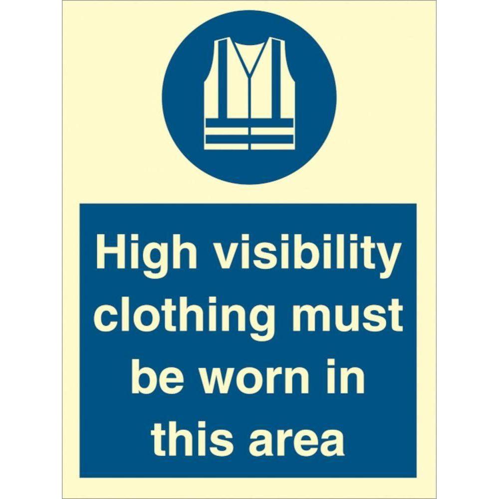 Sign IMO High visibility vest must be worn - Sikkerhedsgiganten