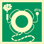 Sign IMO Lifebuoy with smoke, light and line - Sikkerhedsgiganten