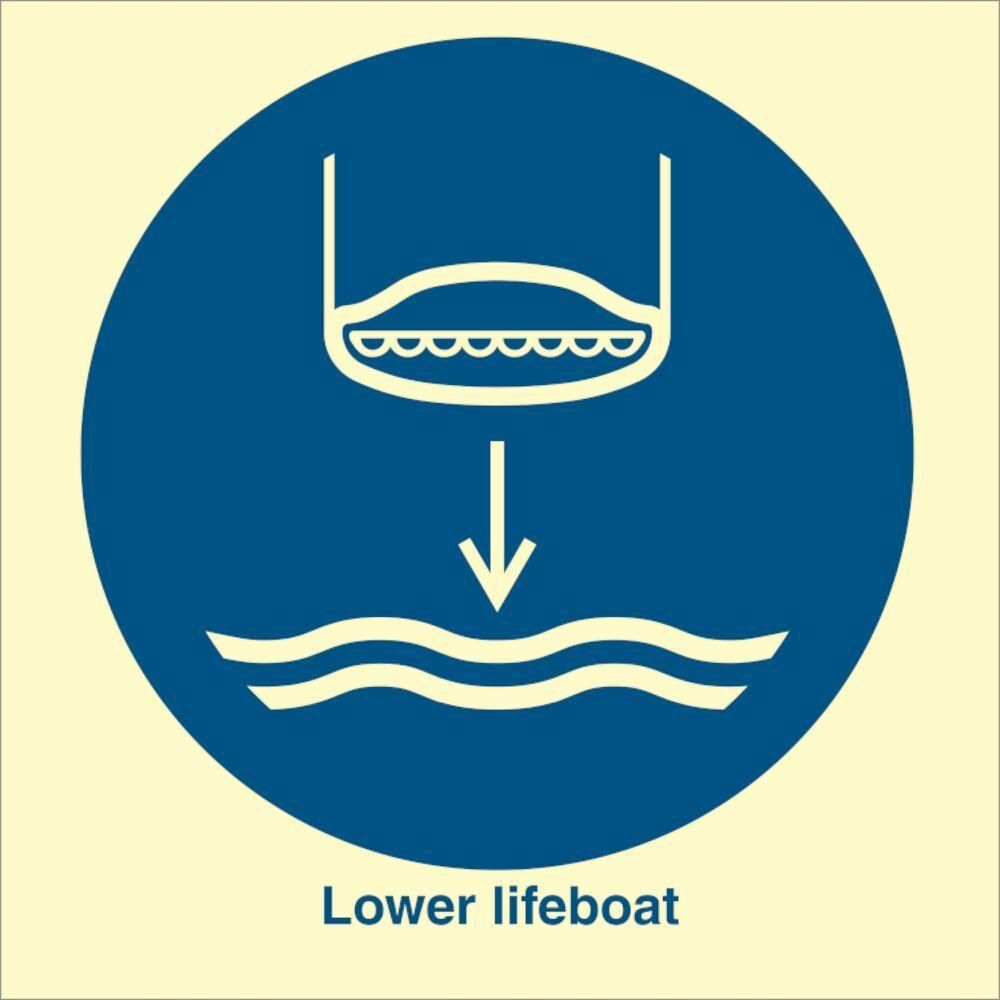 Sign IMO Lower lifeboat - Sikkerhedsgiganten