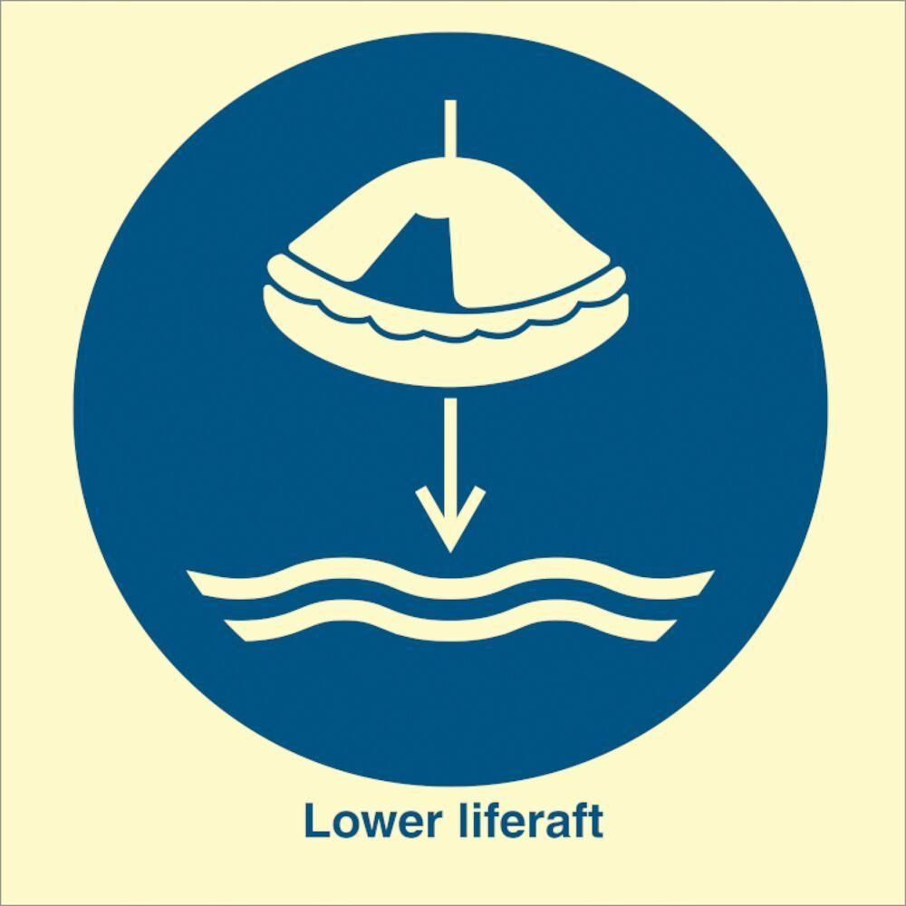 Sign IMO Lower liferaft - Sikkerhedsgiganten