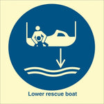 Sign IMO Lower rescue boat - Sikkerhedsgiganten