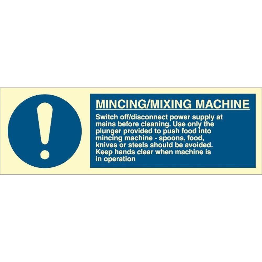 Sign IMO Mincing/Mixing Machine - Sikkerhedsgiganten