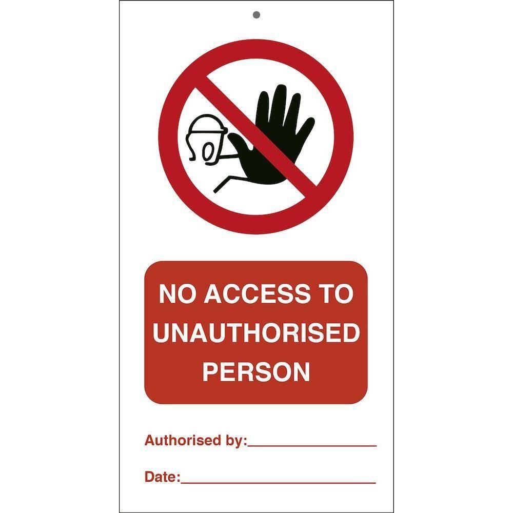 Sign IMO No access to unauthorised persons - Sikkerhedsgiganten