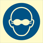 Sign IMO Opaque eye protection must be worn - Sikkerhedsgiganten