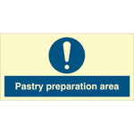 Sign IMO Pastry preparation area - Sikkerhedsgiganten