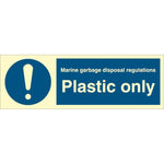 Sign IMO Plastic only - Sikkerhedsgiganten