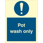 Sign IMO Pot wash only - Sikkerhedsgiganten